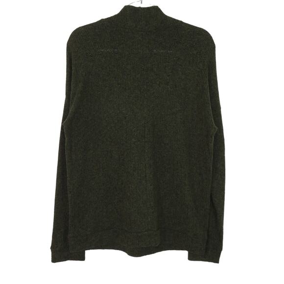 Forever 21 Forrest Green Mock Neck Turtleneck Sweater Medium Cozycore Classic - Picture 2 of 5